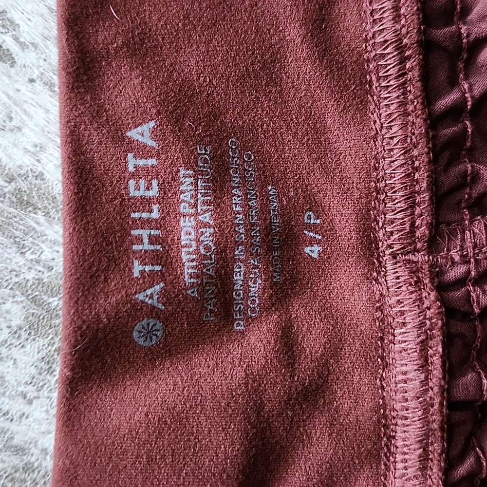 Athleta Attitude II Pants In Tawny Rose Sz4P - Picture 6 of 9